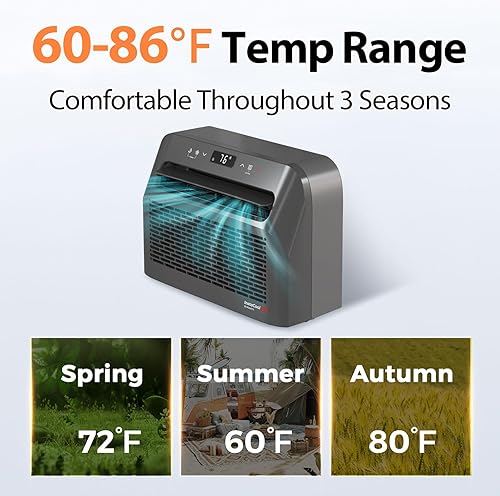 Miniatura 3 de FOGATTI Aire acondicionado para ventana de RV, 6500 BTU que enfría hasta 120 pies cuadrados, unidad de CA 4 en 1 y menor ruido, adecuado para RV y