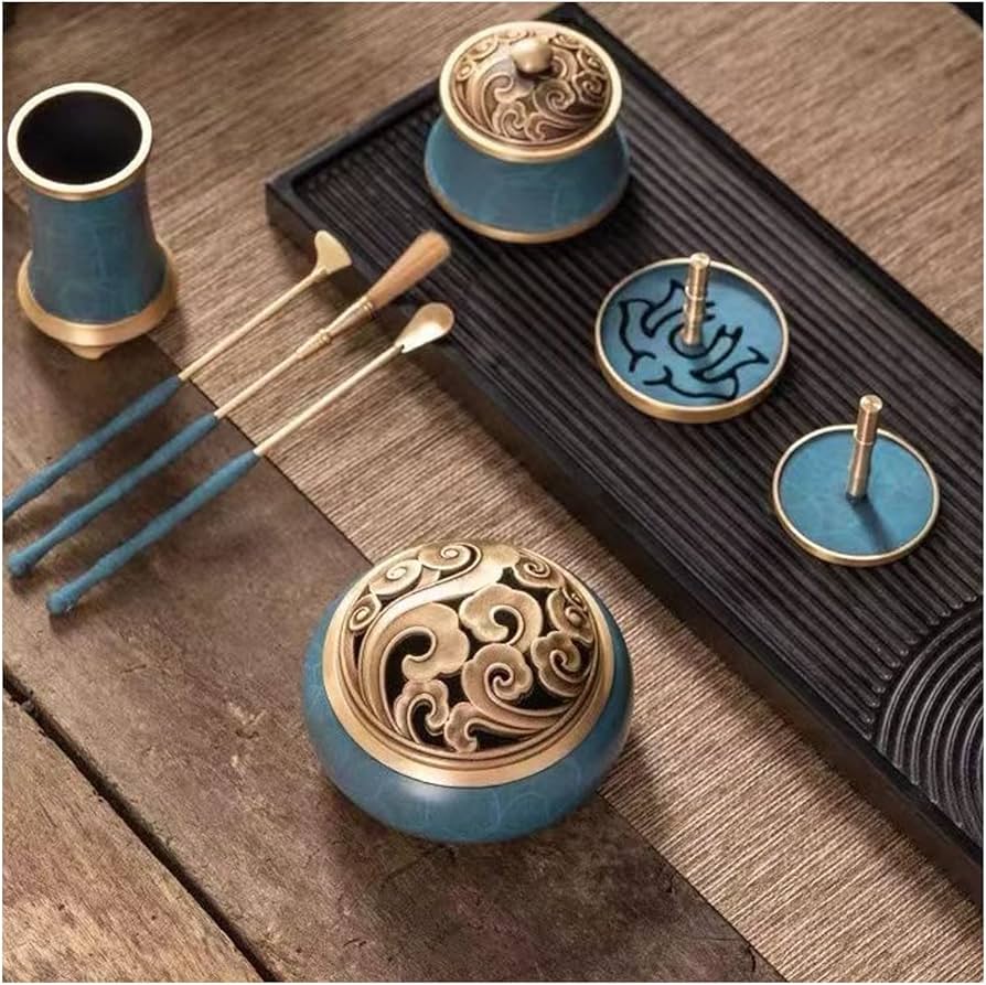 Amazon｜真鍮のお香作りセット9点セット 逆流タワーキット お香コーン