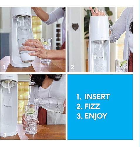Miniatura 3 de sodastream - Máquina Fizzi para fabricar agua carbonatada junto con botella sin BPA y cilindro de CO2