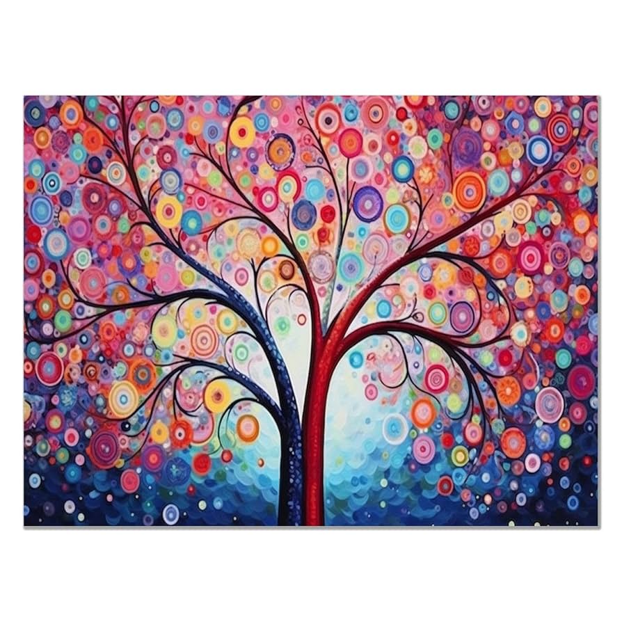 Amazon.co.jp: CcacHe 命の木 絵画 アートパネル インテリア