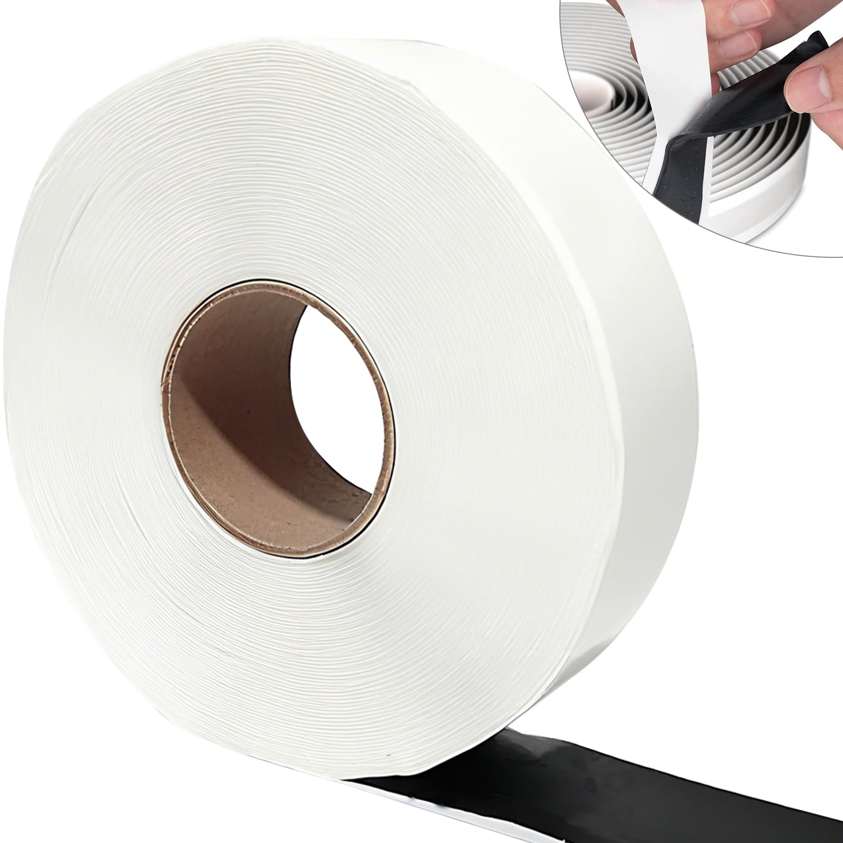Photo 1 of Wixeeua Double Sided Butyl Tape 2 Inch x 98FT, RV Butyl Sealant Tape for Window, Roofing, Car Doors, Boat, Pipe, DIY Projects, Permanent Bond, Waterproof Weatherproof, 1 Pack