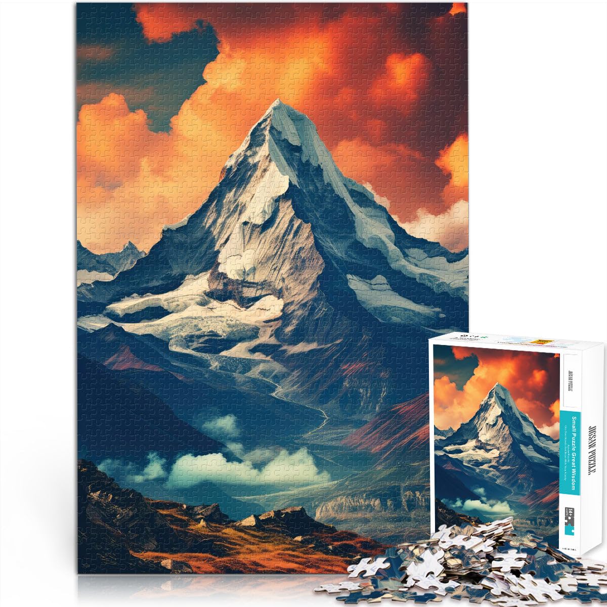 Puzzle 2000 pièces pour Adultes Spring Mountains - Terrasse Tranquille Jeu de Quiz Offrir en Cadeau à Toute la Famille 70x100cm