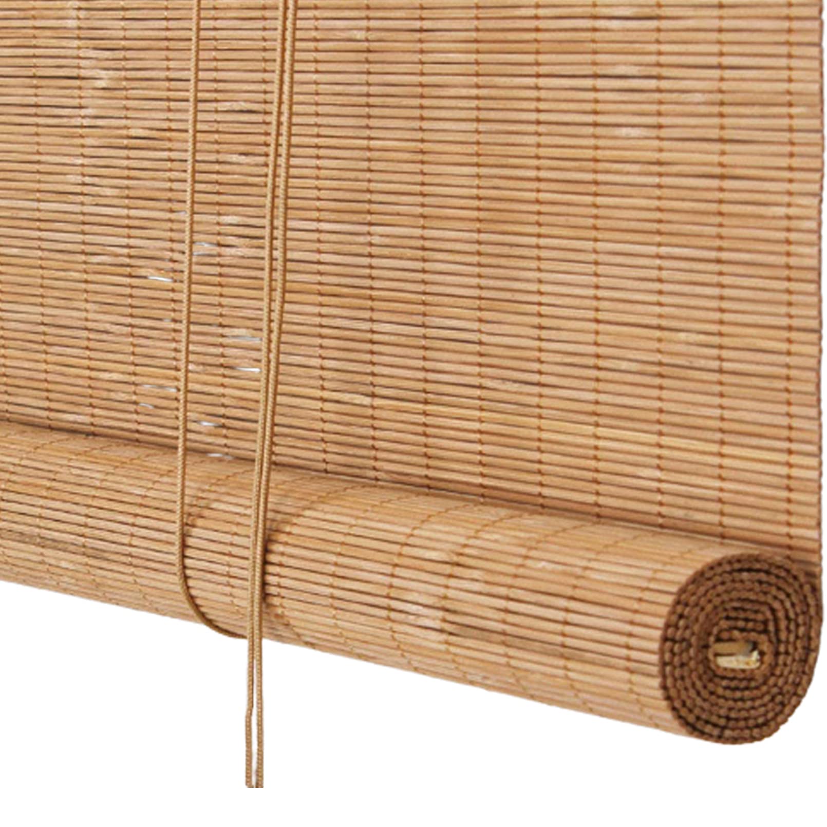 Store Enrouleur Bambou Naturel,Respirant Rideau En Bambou,Stores Venitien Bois,Store Fenetre Occultant,Store Exterieur Bambou Fenetre Naturel,Rouleaux Romains,Personnalisées (100x160cm/39x63in)