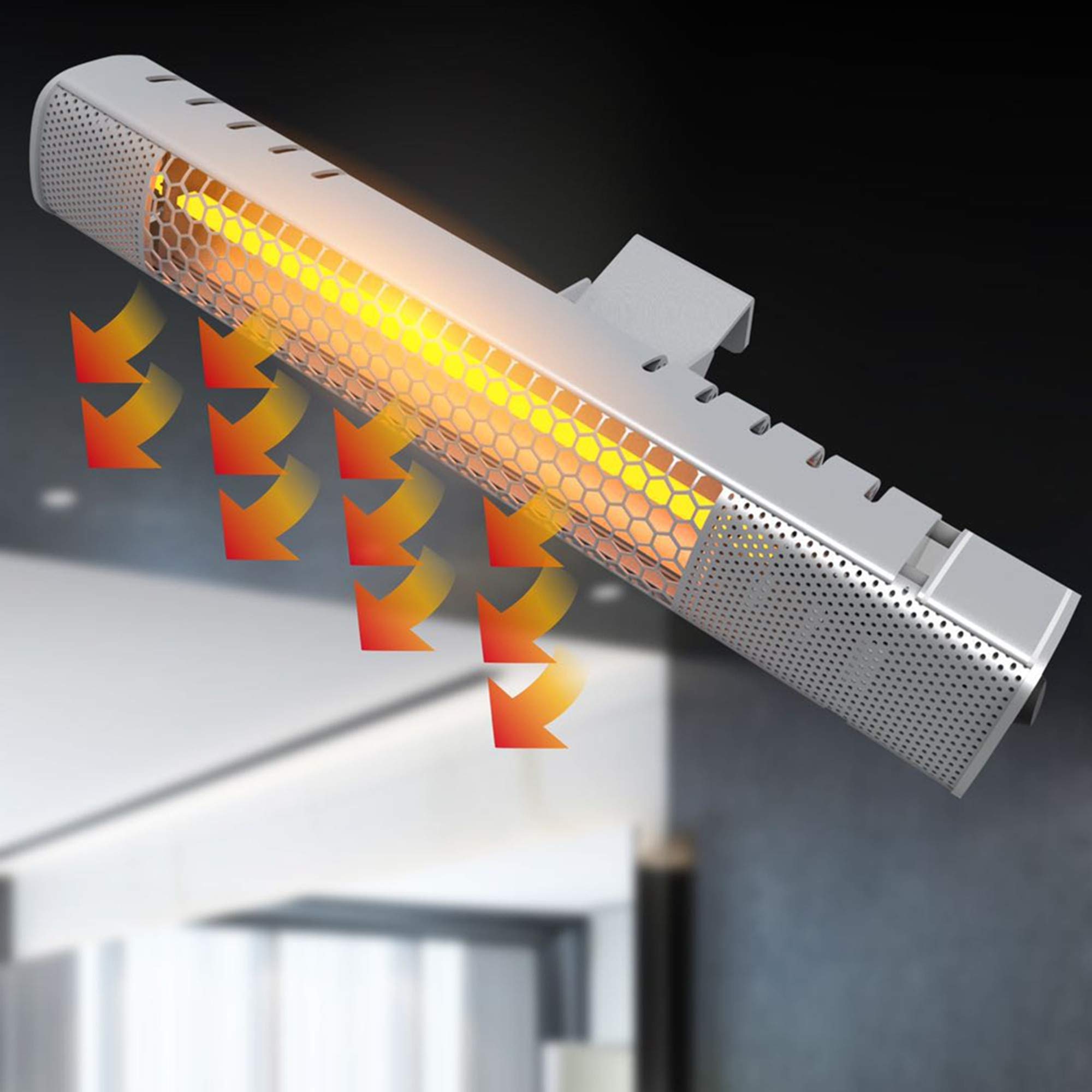 Patio Heater 1500W Electric Space Heater, Outdoor Infrared Space Heater,  IP65 Waterproof, for Garage/Garden,Wall mounted : Amazon.ca: Patio, Lawn u0026  Garden