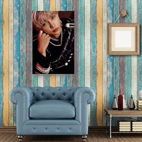Miniatura 5 de SKZ - Póster de Felix de cantante y bailarín coreano (1) pósteres de arte de pared, lienzo para regalo, impresiones de sala de estar, decoración de