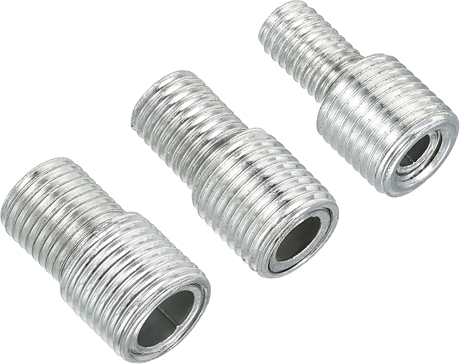 PATIKIL M10/M12 to M6/M8/M10 Reducing Screw, 6 Pack 15mm Long External Thread Adapter Reducer Convert Joint Hardware Double Male Thread Bolts