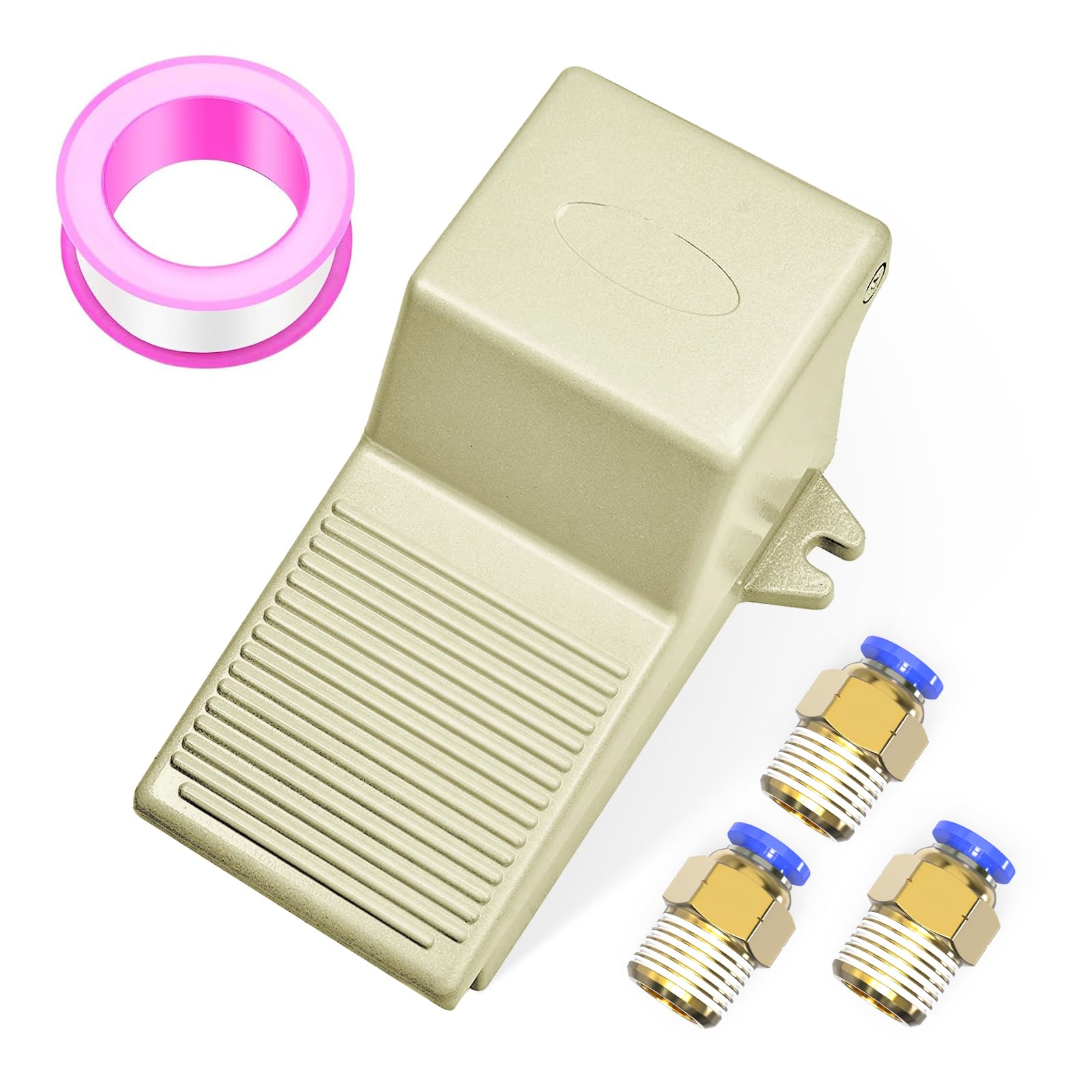 Válvula neumática de pedal de 5 vías y 2 posiciones con racores de 6mm TAILONZ PNEUMATIC 4F210-08