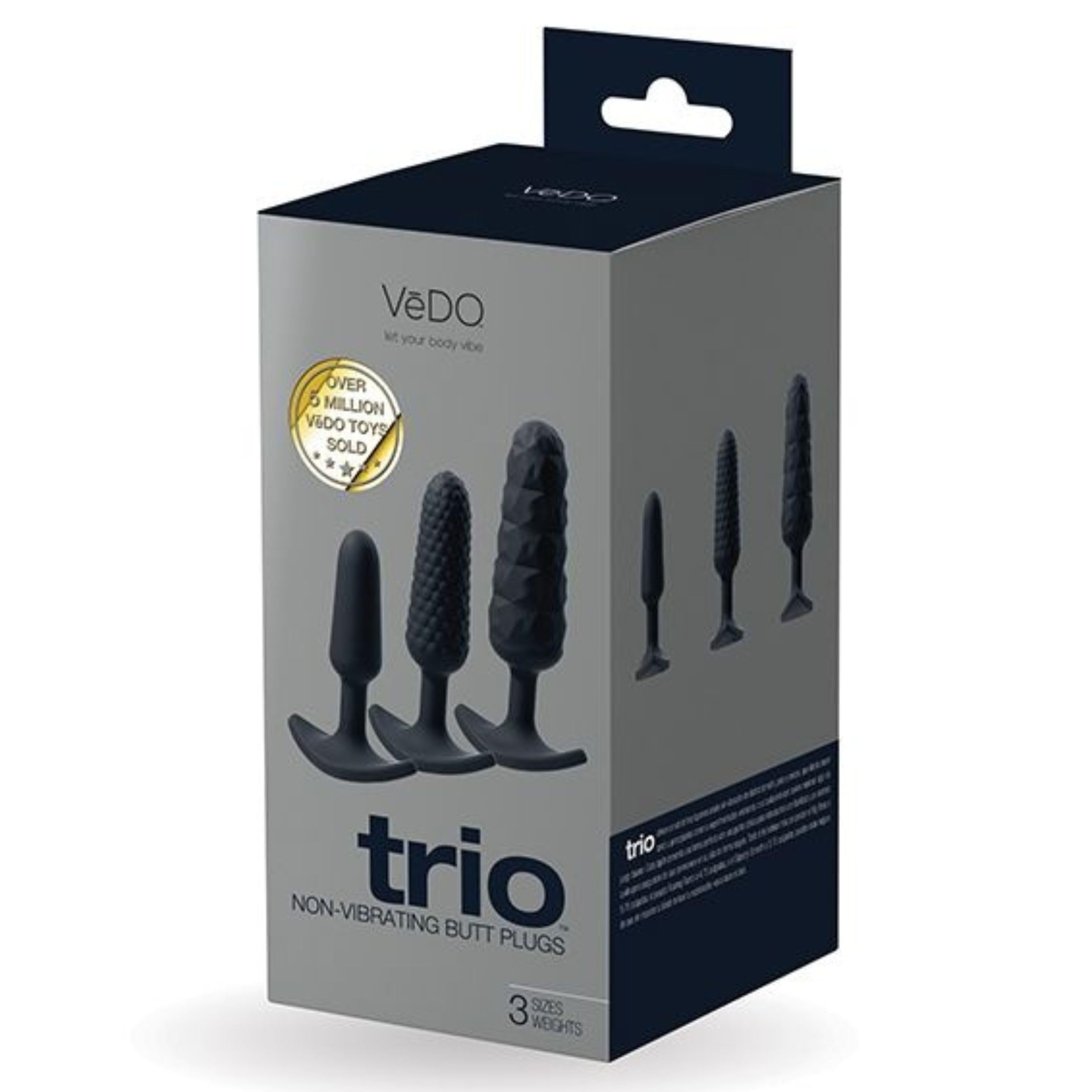 triple anal plug Classic Triple Ripple Butt Plug