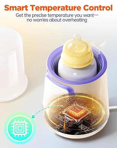 Miniatura 7 de Calentador rápido de biberones para leche materna, calentador inteligente de leche materna 12 en 1 para artículos esenciales del bebé con