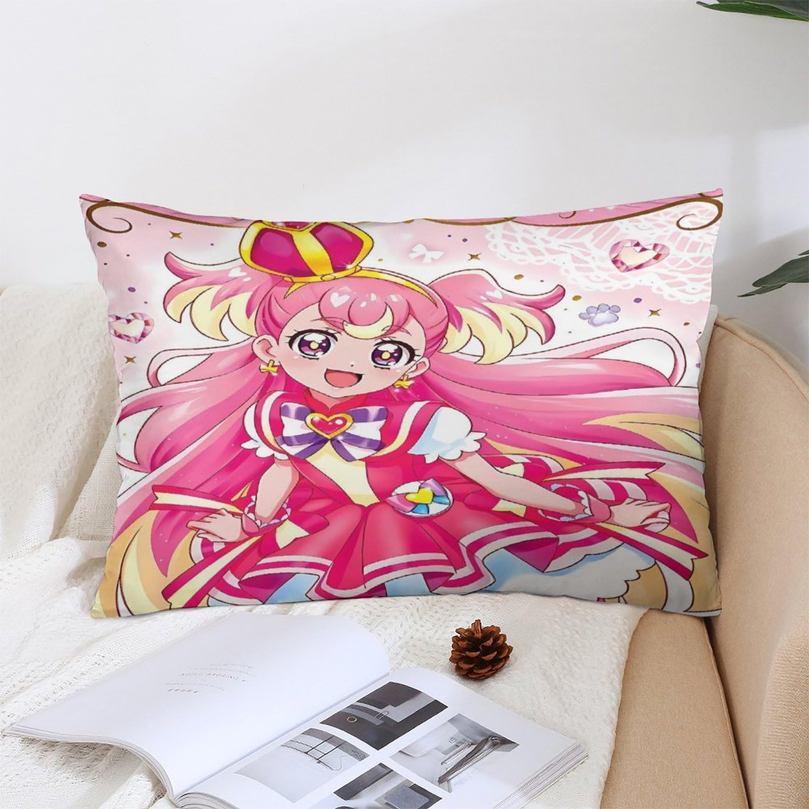 富士浅間堂 わんだふるぷりきゅあ！ キュアワンダフル/犬飼こむぎ抱き枕カバー B 富士浅間堂 わんだふるぷりきゅあ！ キュアワンダフル/犬飼