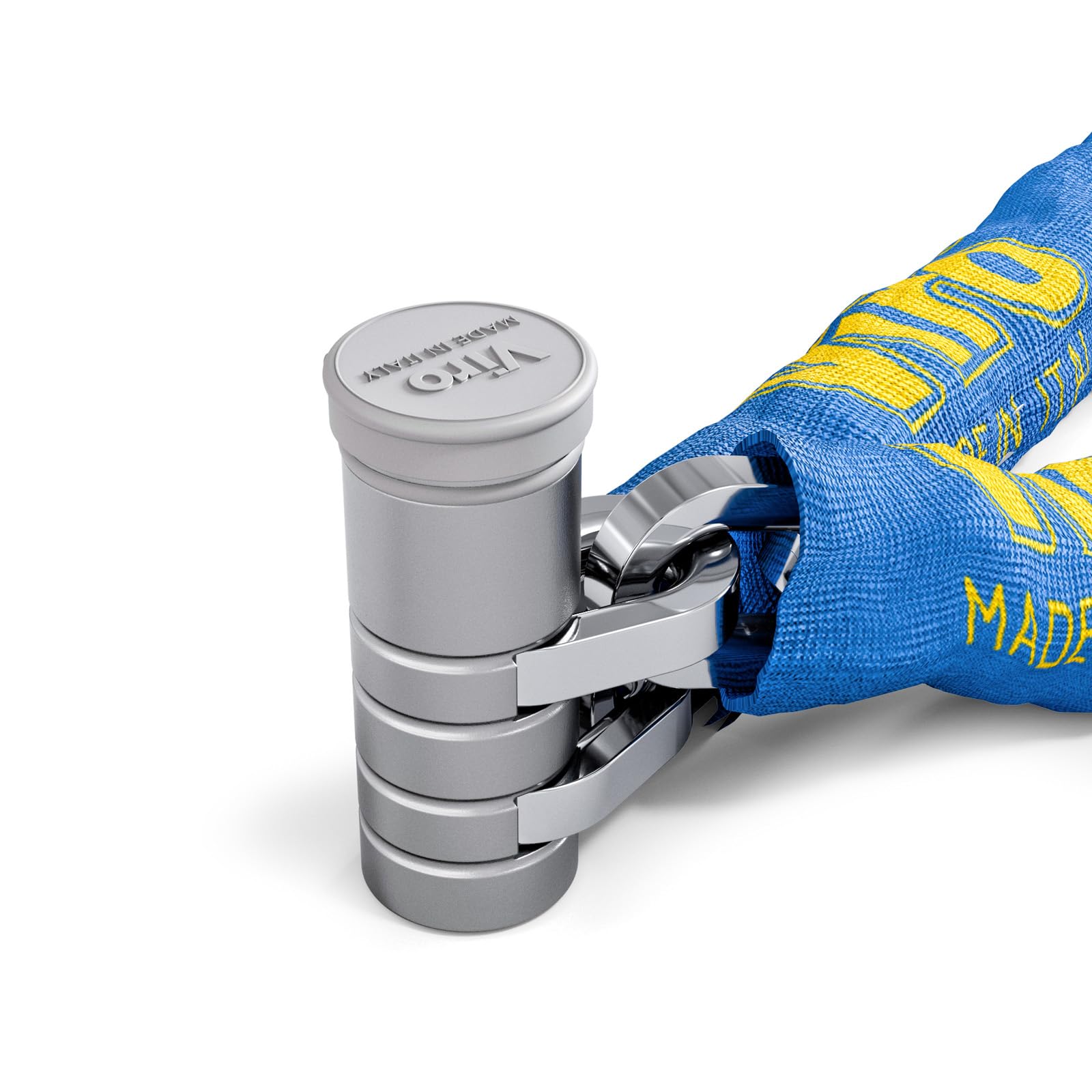 Viro | Catena Moto e Scooter 120 cm, con Lucchetto Moto Totem, Anticorrosione, Anti-scasso e Antitrapano