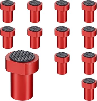 12-Pack 3/4" Aluminum Bench Dogs Non-Slip Bench Dog Clamps Accessories for MFT Workbench, Woodworking & DIY Projects 19mm/0.75inch