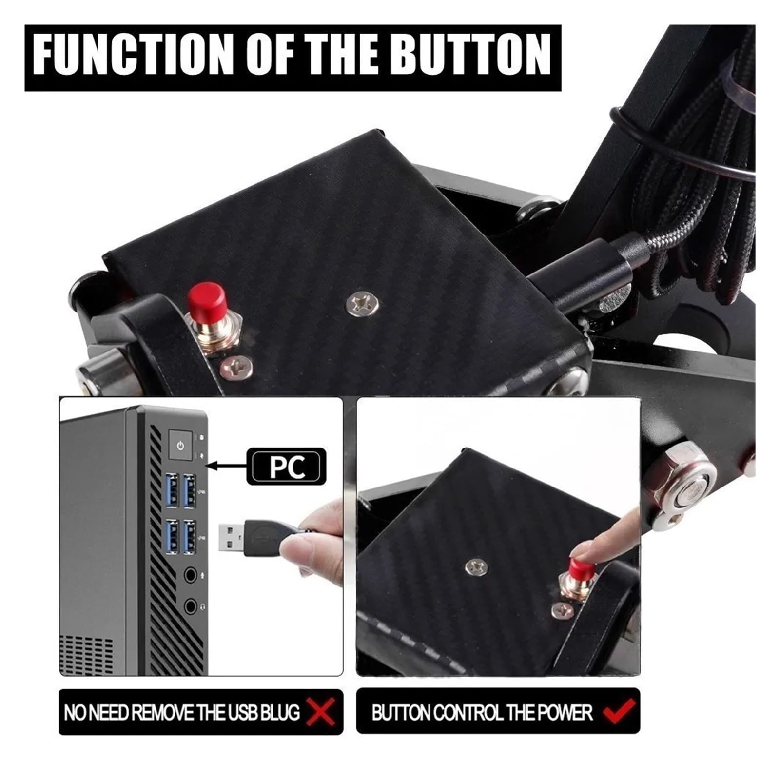 Parkbremse Handbremse PS4/PS5 Nur Unterstützung Für Logitech G29 T300, XBOX1 XSS XSX Unterstützung G920, PC Universal SIM Racing Dirt Rally Horizon Games Feststellbremsaktuator(D)