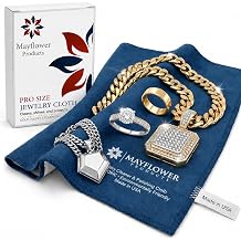 Jewelry Polish Cleaning Cloth for Silver, Gold, Platinum, and Diamond Rings