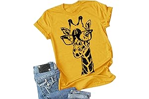 Womens Giraffe T Shirt: Show Your Wild Side