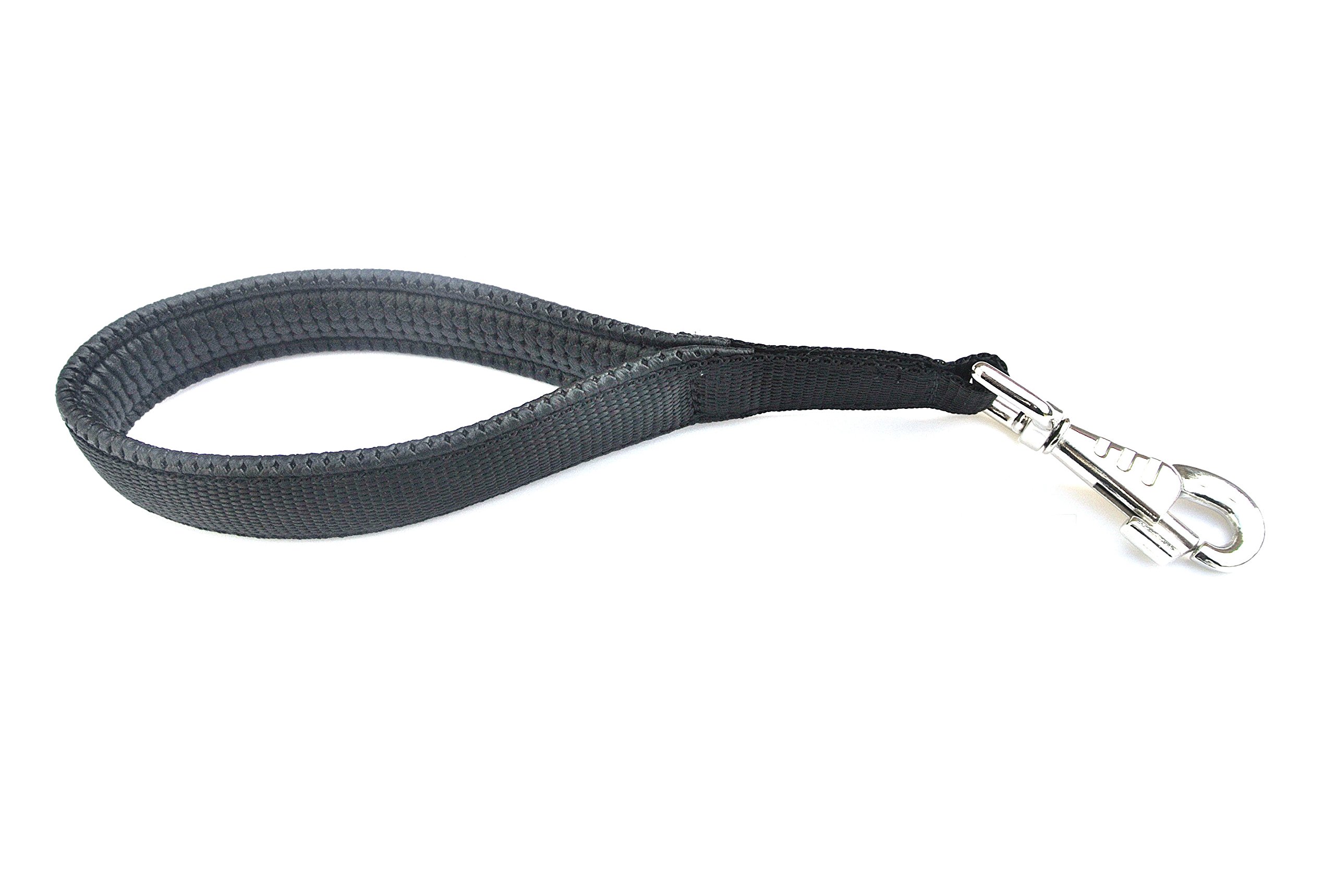 13" Short Close Control/Traffic Control Dog Lead With Padded Handle For Comfort In (Black) โ image 1