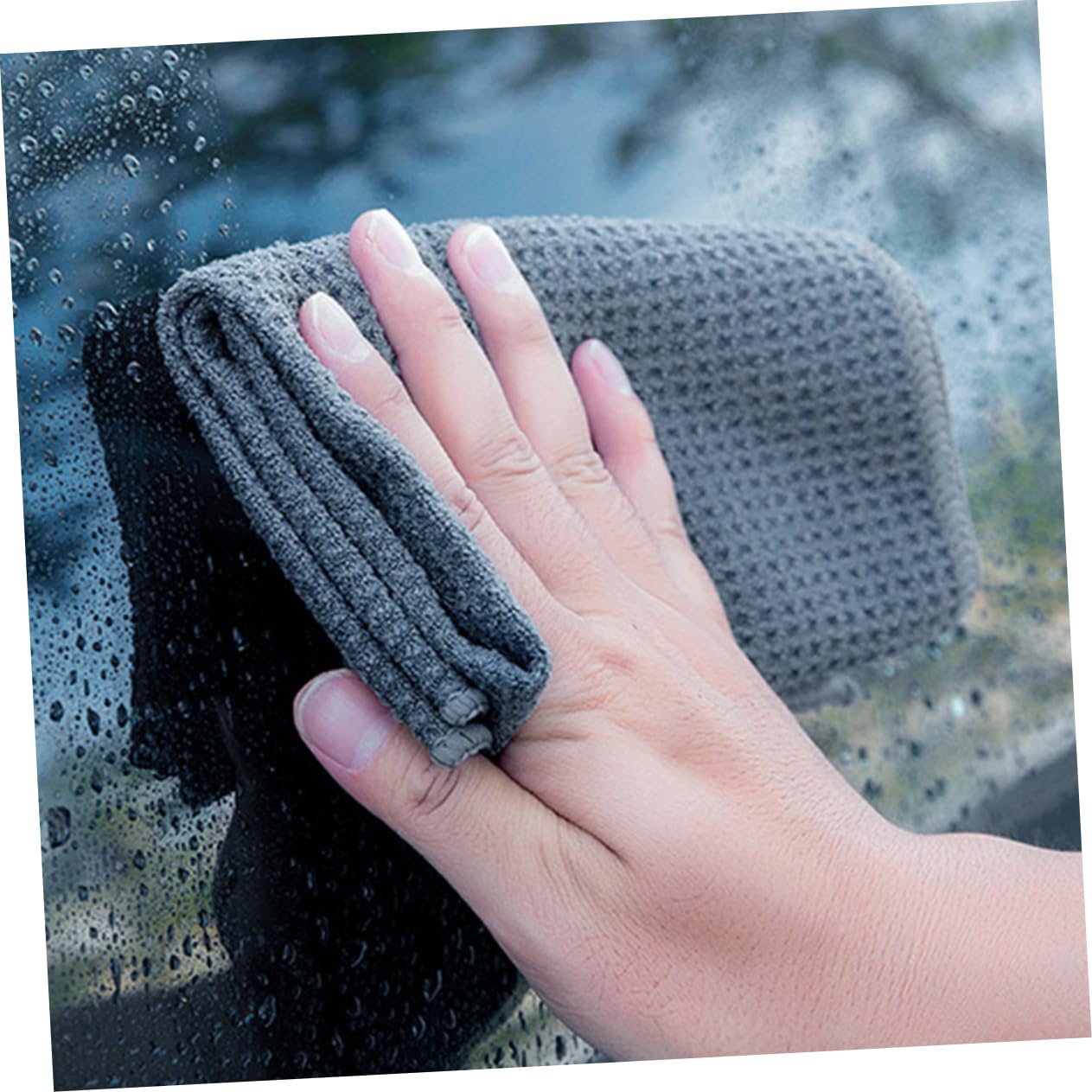 GLEAVI 5piezas Toalla De Microfibra Absorbente para Coche Paño De Limpieza Reutilizable y Secado Rápido para Limpieza Interior y Exterior De Vehículos