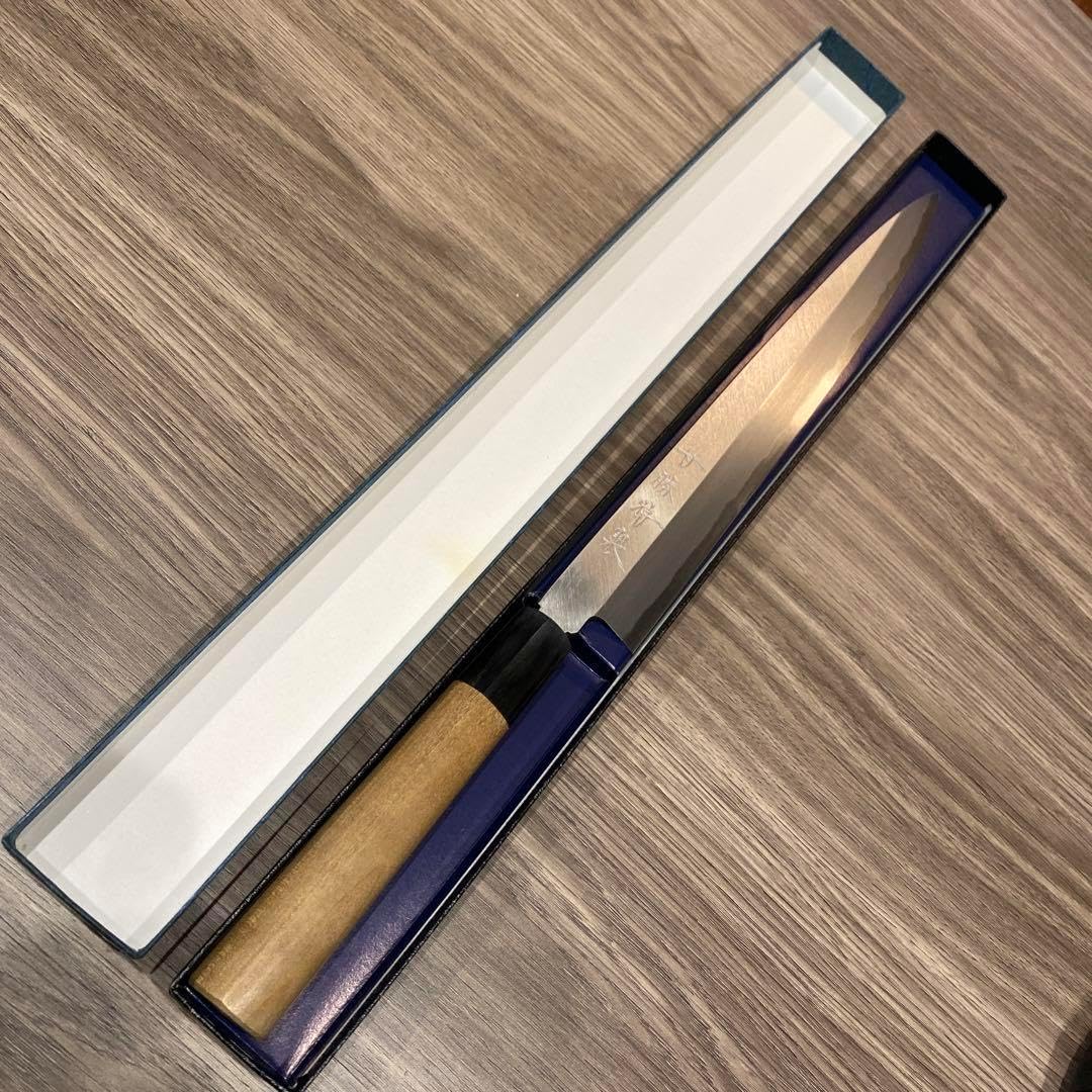 堺刃物守勝本鍛錬青紙2号柳刃包丁280ミリ水牛柄本霞研磨 堺刃物守勝本鍛錬青紙2号柳刃包丁280ミリ水牛