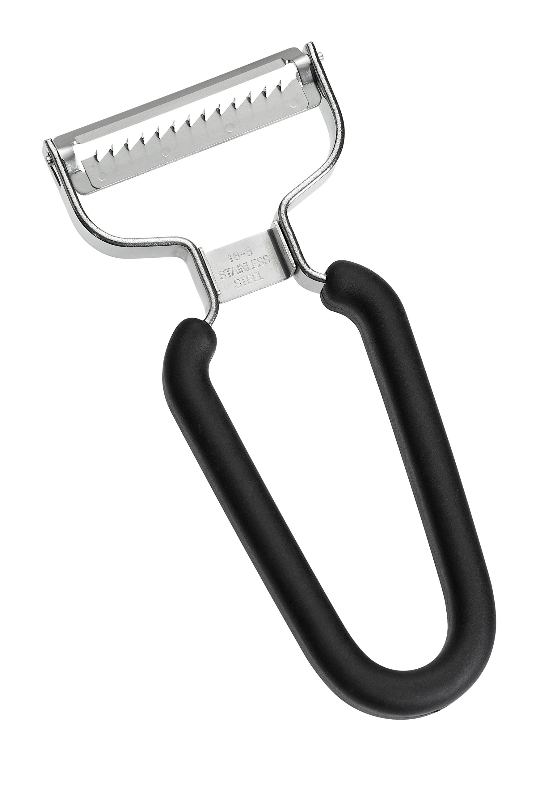 Lurch 10096 Stainless Steel Julienne Peeler, Black