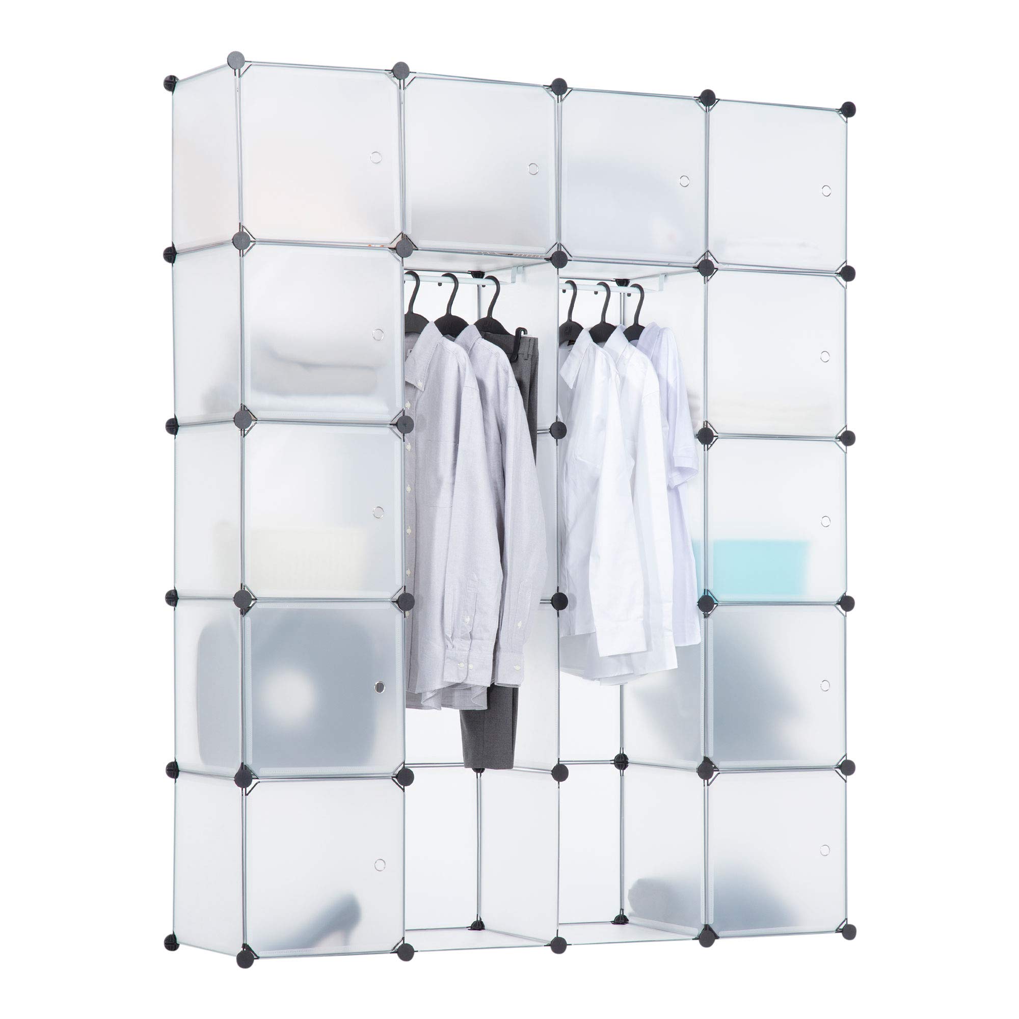 Buy WorkIt! Modular Wardrobe Portable Clothes Closet and Dresser Garment Rack Storage