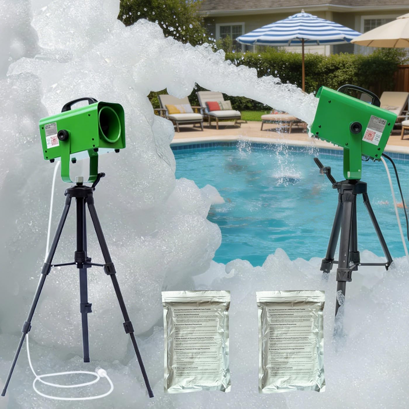Photo 1 of LANGXUN 600W Foam Machine with Tripod