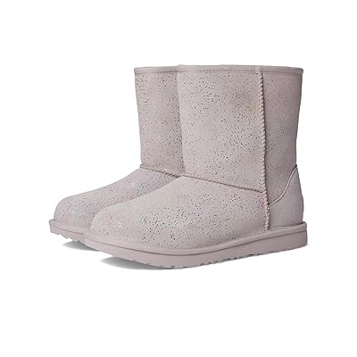 UGG Kids Classic II II Shimmer Sky (Little Kid/Big Kid) Girls Shoes Pale Smoke/Rainbow Metallic