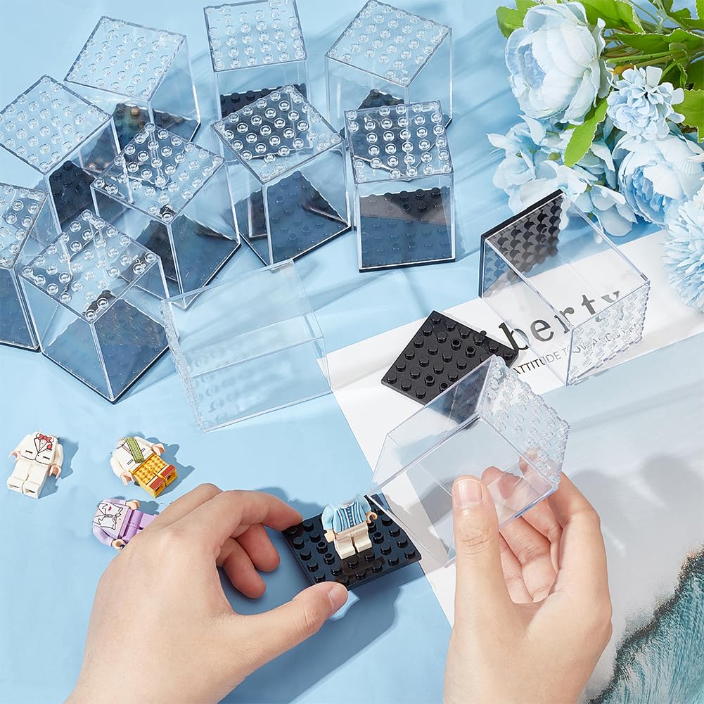 Scakbyer 3-stufige Vitrine Staubdicht | Display Für Minifiguren, Actionfiguren, Blöcke - Kunststoff, Einfach Montierbar