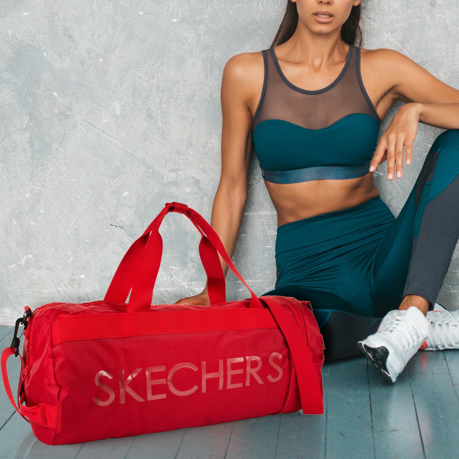 Skechers Bolsa Deporte Unisex Fw22 Versátil para Gimnasio Viaje Mu