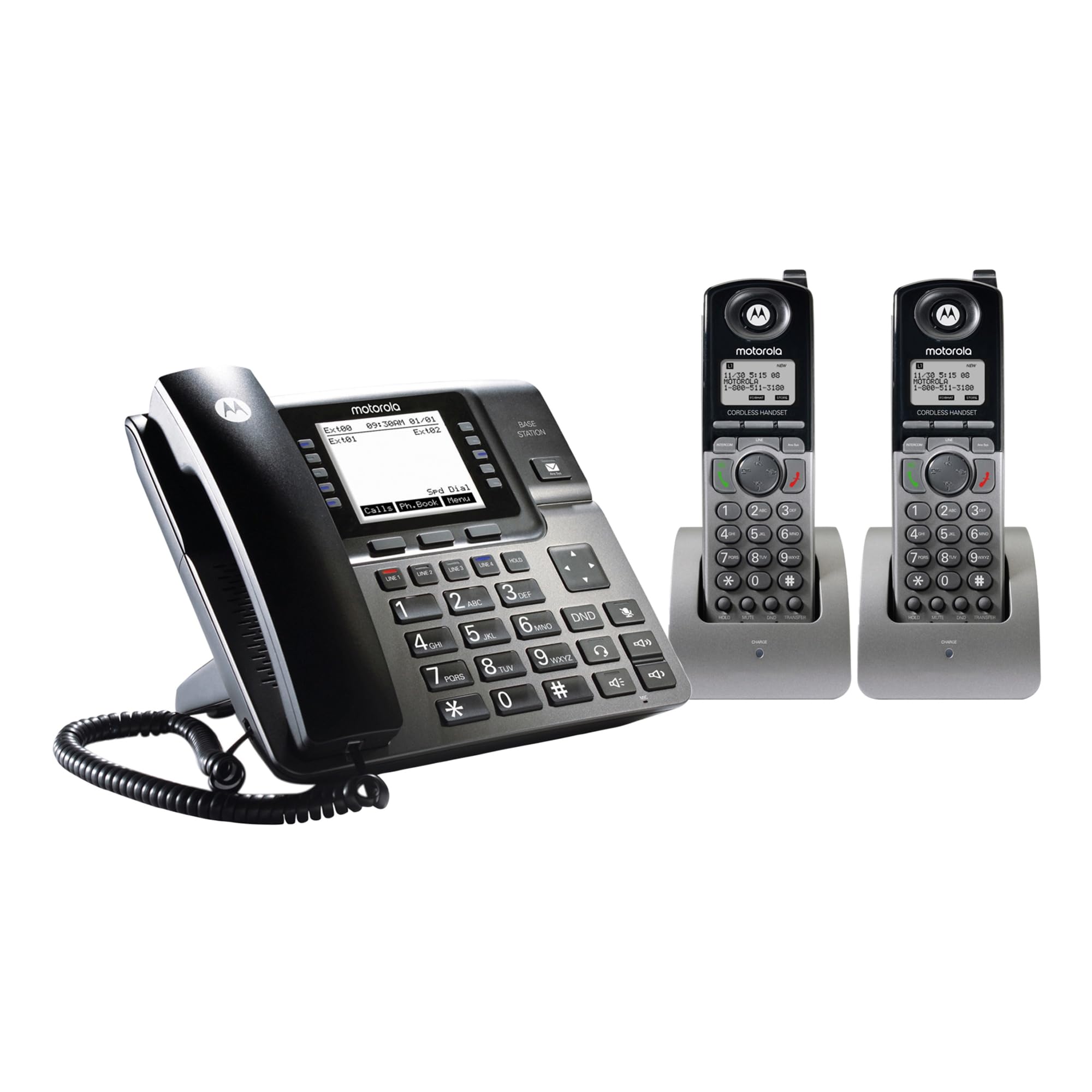 Amazon.com: Motorola 4 line Phone System Bundle, 2 Additional 