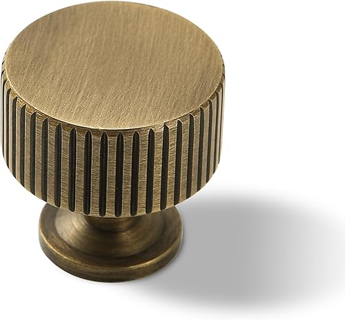 SALISENG Pomo de latón antiguo para armario, paquete de 2 manijas de latón para baño, dormitorio, armario, tiradores de accesorios para muebles