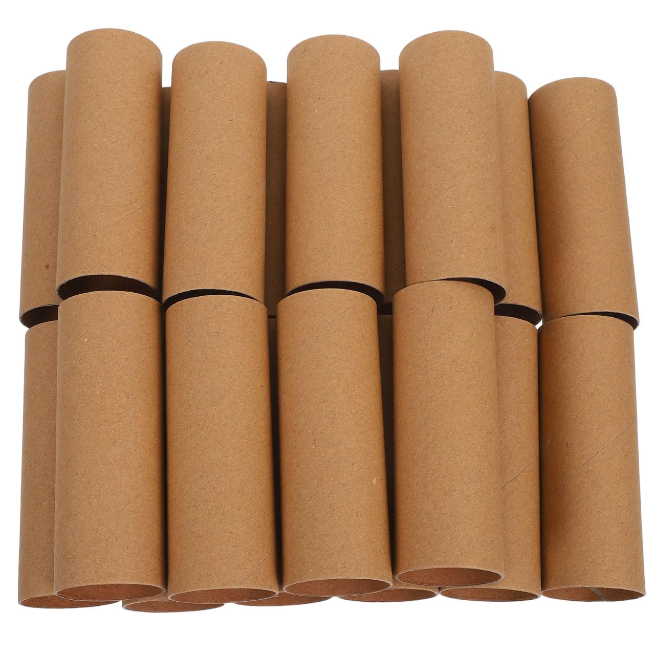 Lurrose 20Pcs Cardboard Tubes Brown Paper Roll Tubes Empty Toilet Paper Rolls Paintable for Craft, DIY Arts, Classroom Projects, 11 X 4 Cm