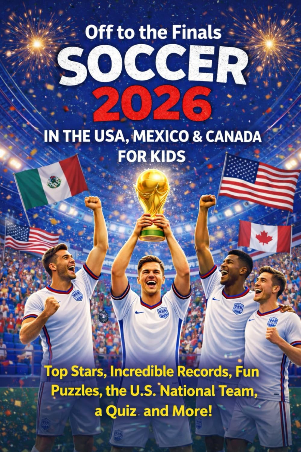 Off to the Finals 2026 in the USA, Mexico & Canada: A Soccer Book for Kids – Top Stars, Incredible Records, Fun Puzzles, the U.S. National Team, a Quiz, and More!