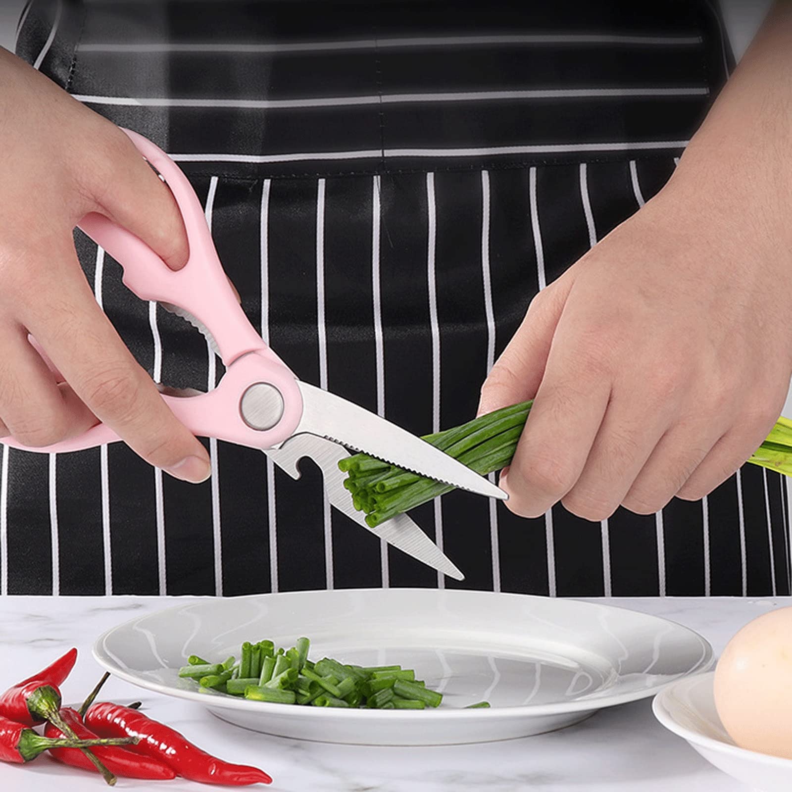 Forbici da Cucina Forbici da Cucina, Forbici da Cucina Multiuso in Acciaio Inossidabile (Blu)