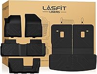 Vista 45 de LASFIT Tapetes de elastómero termoplástico para 1a y 2a fila de asientos de auto, para todo tipo de clima