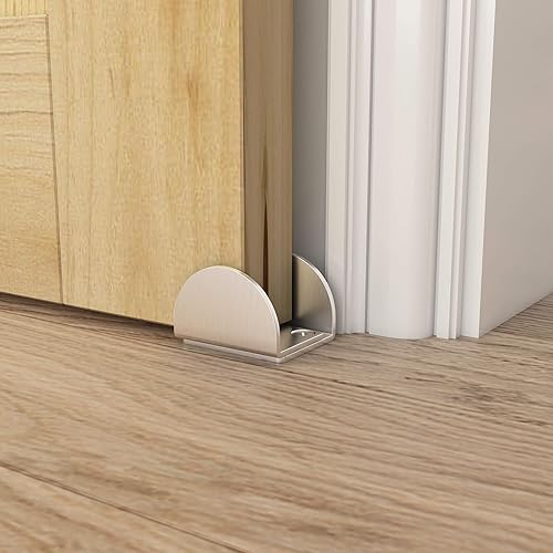 Miniatura 7 de JUBEST Guía de piso de puerta corrediza de granero, guía inferior montada en el suelo, forma de U, acero inoxidable, para puerta gruesa de 1-716