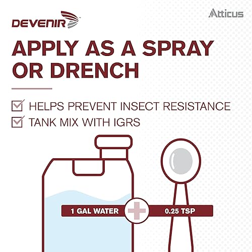 Miniatura 5 de Devenir Pymetrozine 50% Insecticida (15 oz) por Atticus (Comparar con Endeavor) - Controla pulgones y moscas blancas