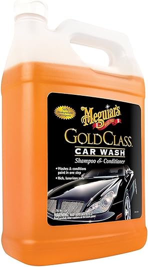 Meguiar's Gold Class Car Wash, Ultra-Rich Foam Car Wash Soap and Conditioner for Vehicle Cleaning, Paint Cleaner to Clean and Condition in One Easy Step, 1 Gallon
