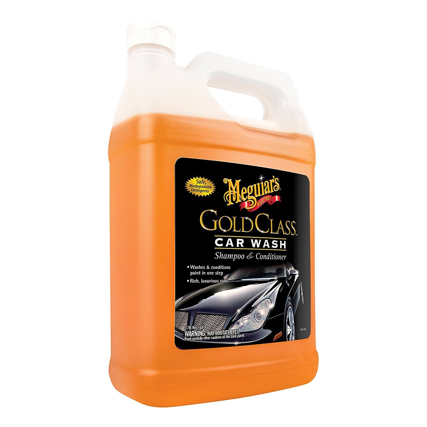 Meguiar's Gold Class Car Wash, Car Wash Foam for Car Cleaning - 1 Gallon Container