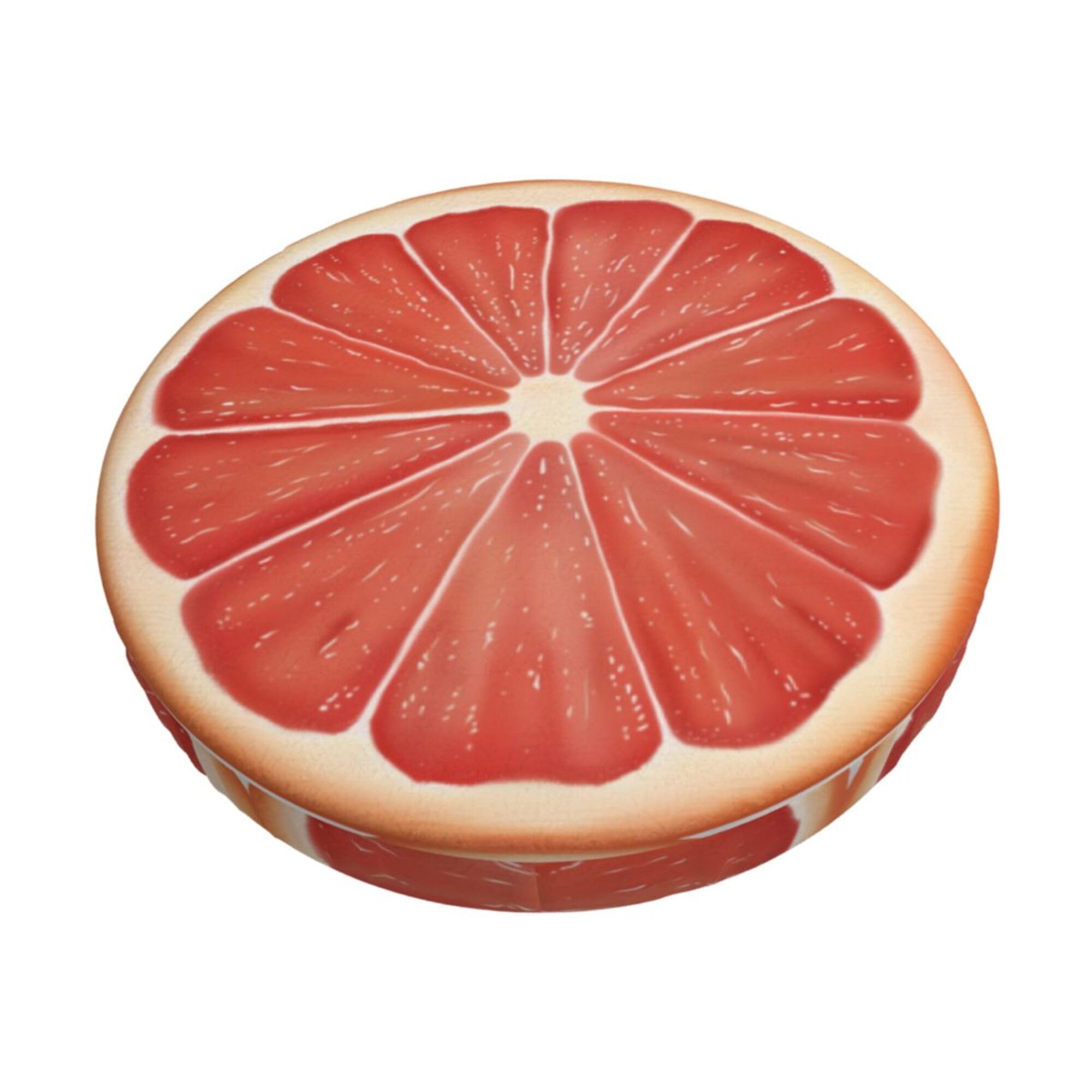 Velvet Round Stool Covers, 3 Layers Round Bar Stool Cover with Thin Pad, Pink Grapefruit Citrus Fruit Slice Stool Seat Slipcover Elastic Circle Bar Stool Covers for Home Bar Hotel Use