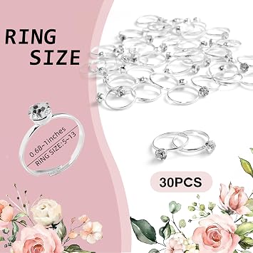 Bridal Shower Ring Game, Ring Hunt Bridal Shower Game 30 fake rings, bridal shower decorations, wedding games, bachelorette party games for guests - RH02