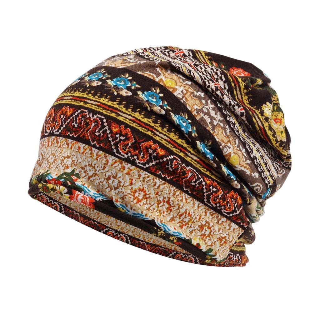 HEAVENGLOW Unisex Fashion Slouchy Beanie Hat Sleep Turban Cap Headwear Coffee|Clothing, Shoes & Accessories|Womens Accessories|Hats|Package Includes:1 Piece Chemo Beanie Hat-image-35