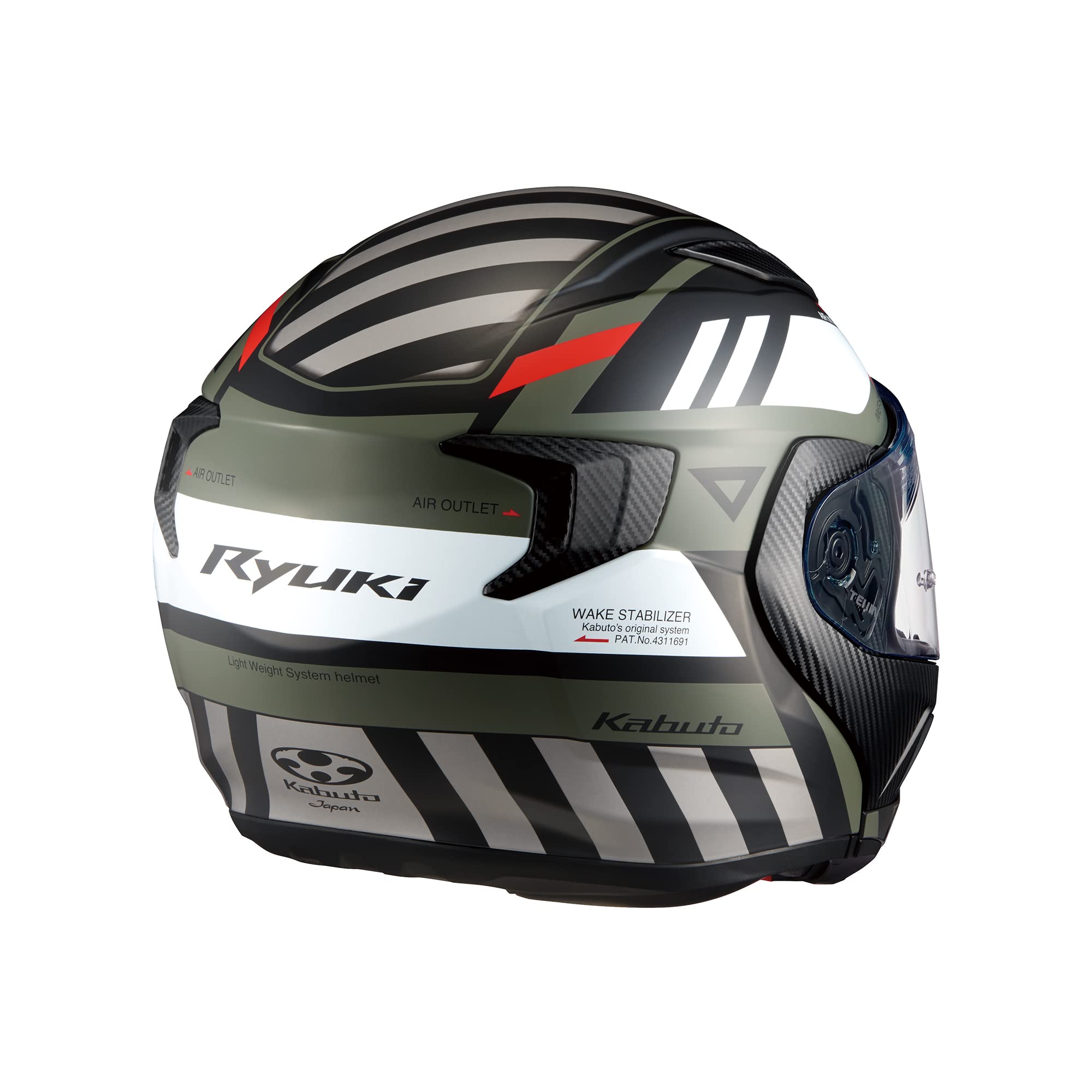 Amazon.co.jp: OGK KABUTO バイクヘルメット システム RYUKI ALERT 