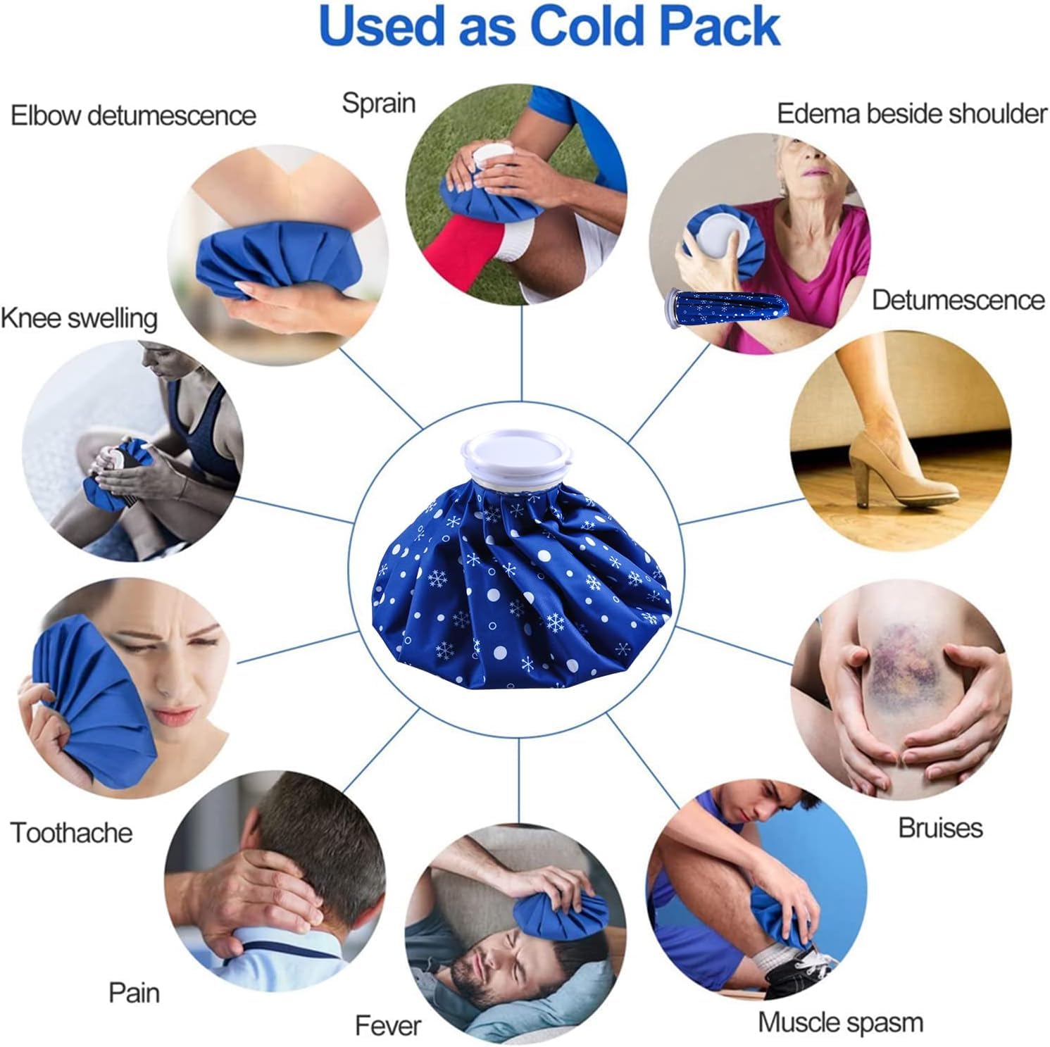 Hot And Cold Reusable Ice Bag, Relief Heat Pack Sports Injury Reusable First Aid bag (9 INCH) — Amazon image 8