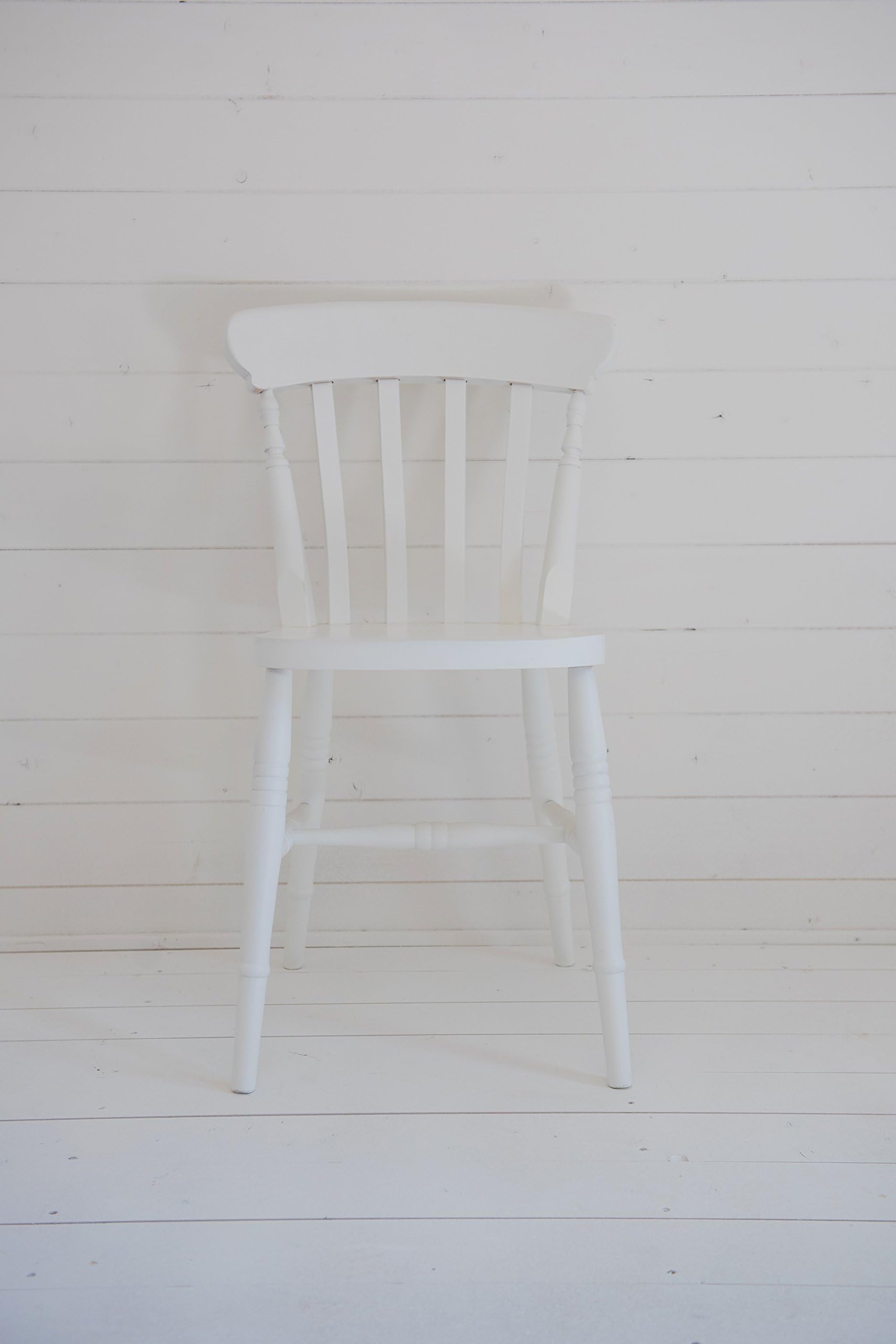 COUNTRY FARMHOUSE SLATBACK CHAIR: A Classic Farmhouse Chair made in Solid Beech : Size (cm) 83h x 49w x 53d: Traditional British Design: Made in Europe: Hand Finished in the UK