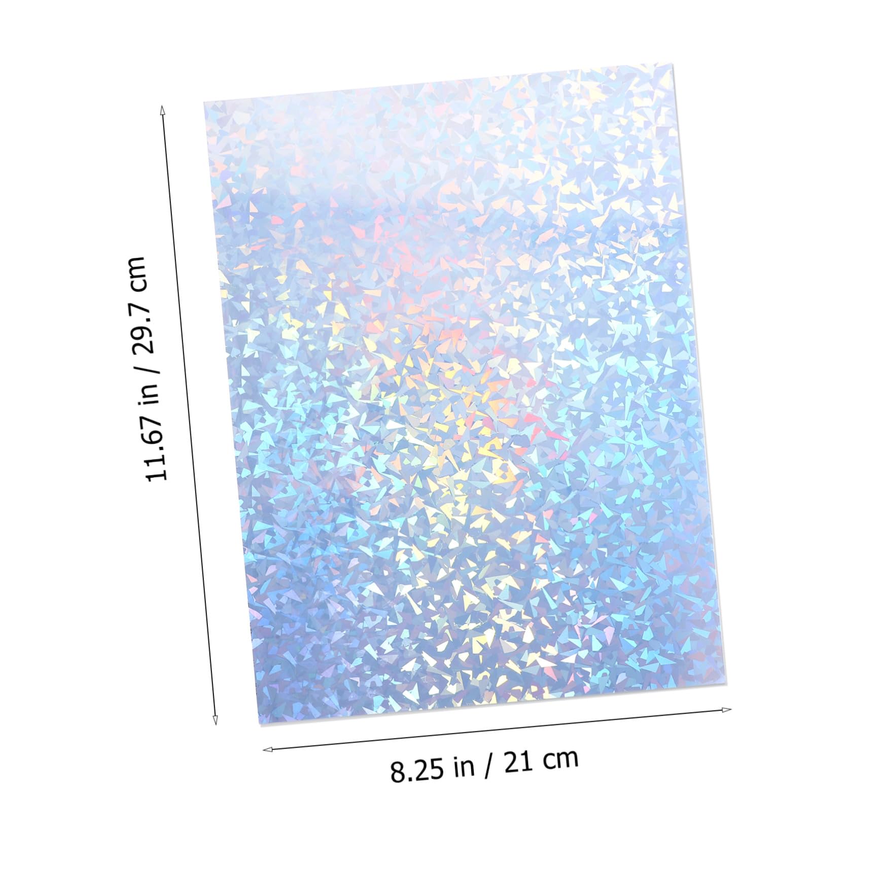 20 Blatt Holografisches Druckpapier Selbstklebend mit Diamantmuster Bedruckbar für Tintenstrahl Laserdrucker Holografische Etiketten Aufkleber für Maschinen und Büro Praktische