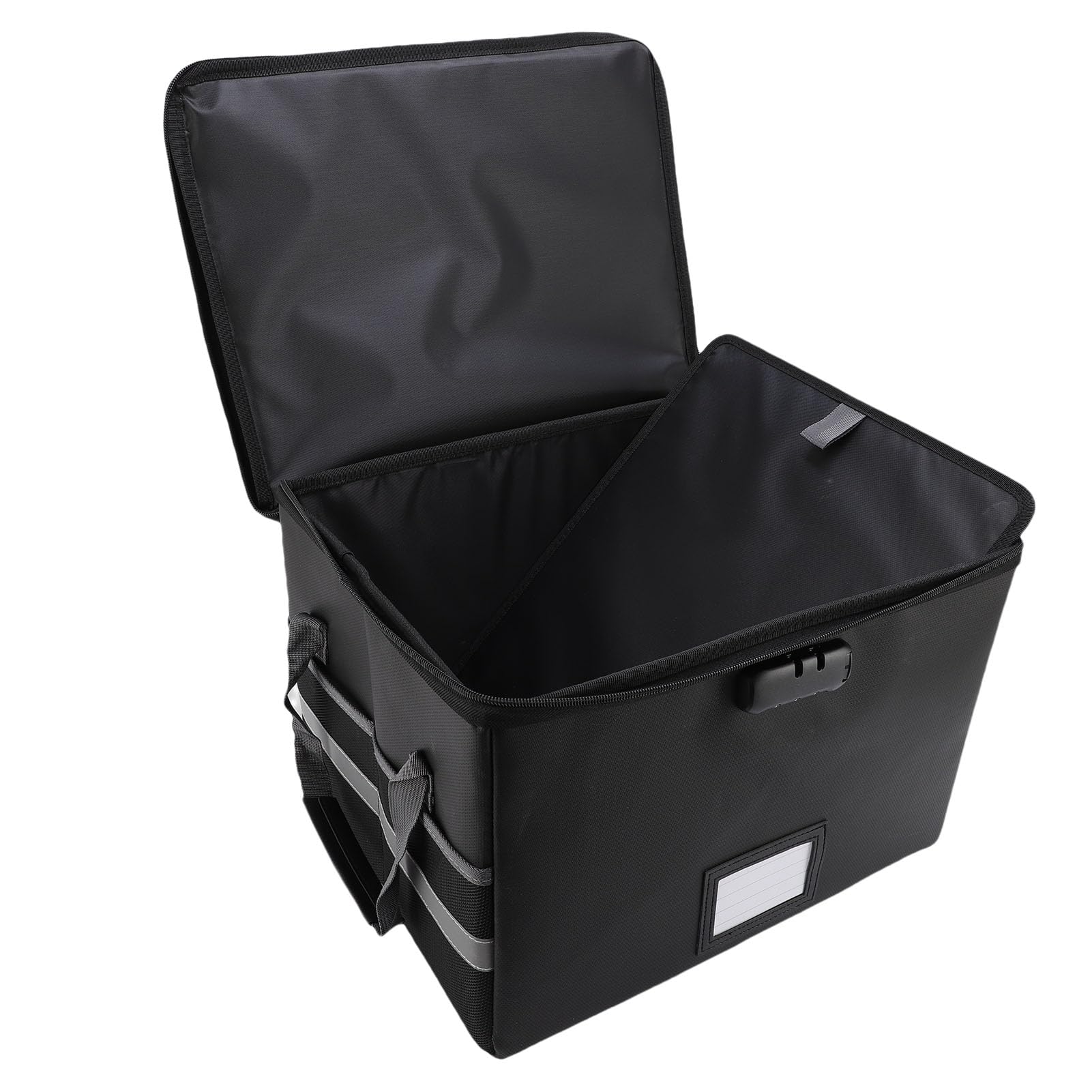 Borsa Portadocumenti Ignifuga, Scatola Portadocumenti Ignifuga con Serratura, Strisce Riflettenti Antistatiche, Organizer Portatile per Lettere, Documenti Legali, Foto, Oggetti di Valore