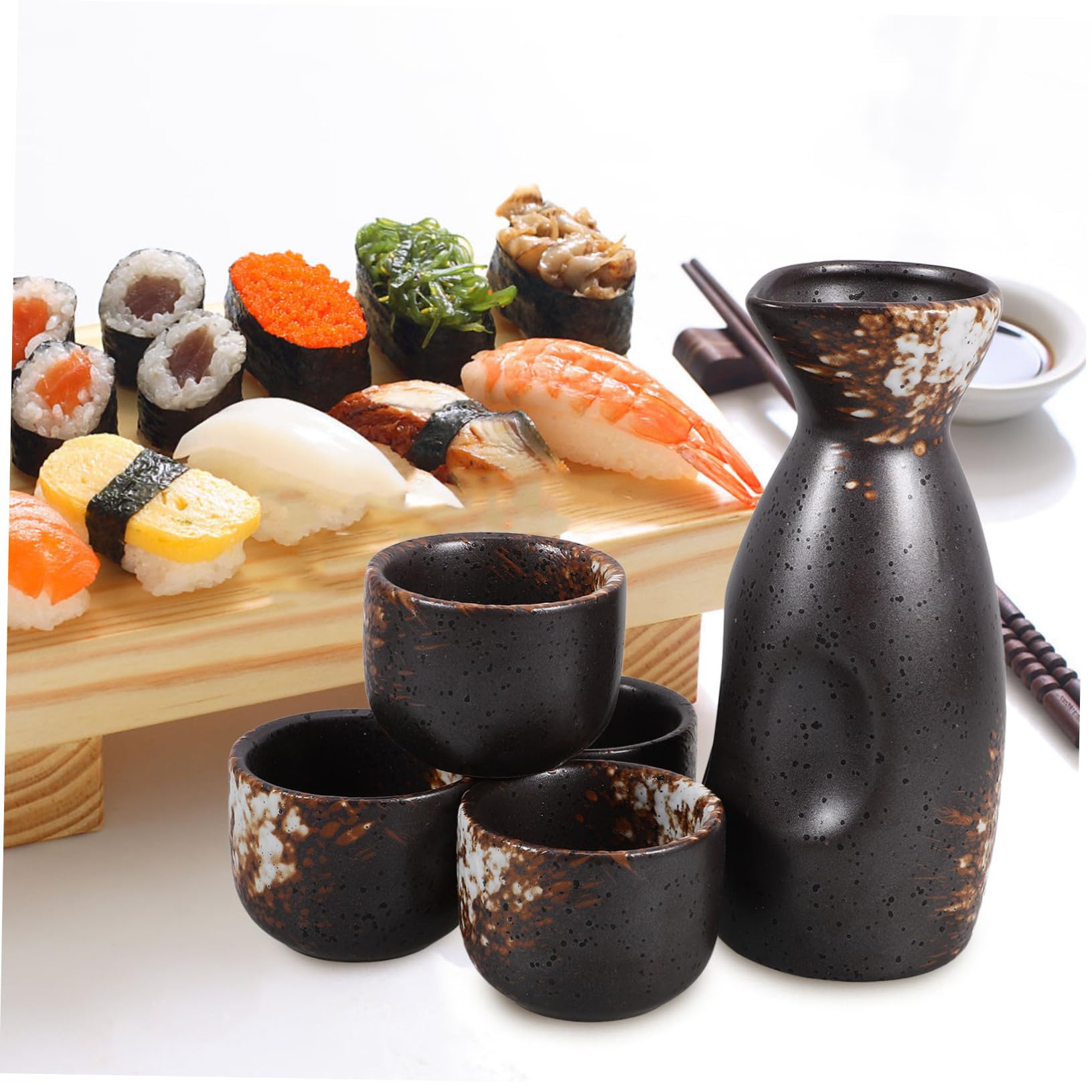 4 Ensembles Pichet À Saké Et Ustensiles De Boisson Tasse À Saké Pot À Saké Tasses À Saké Tasse À Saké Japonaise Bouilloire À Saké Rétro Bouilloire À Saké Vintage