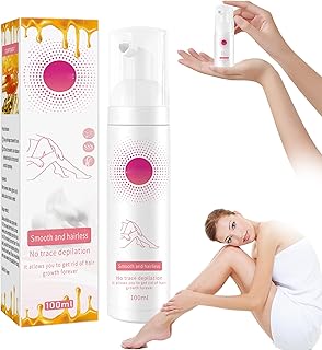 Beeswax Hair Removal Mousse,Gentle Beeswax Hair Removal Mousse,Beeswax Hair Removal Mousse, Hair Removal Spray for Men Women (100ml-1pcs)