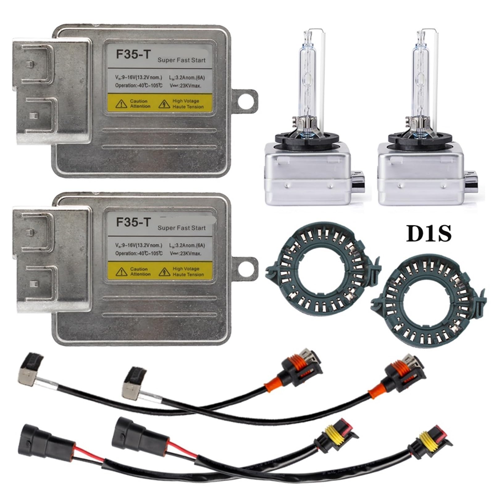 12V 35W Xenon D1S D1R 6000K 4300K 8000K 10000K Zestaw reflektorów ksenonowych zestaw żarówek samochodowych akcesoria samochodowe 1 szt. (6000 K, 2 szt. BULBS_D1S)