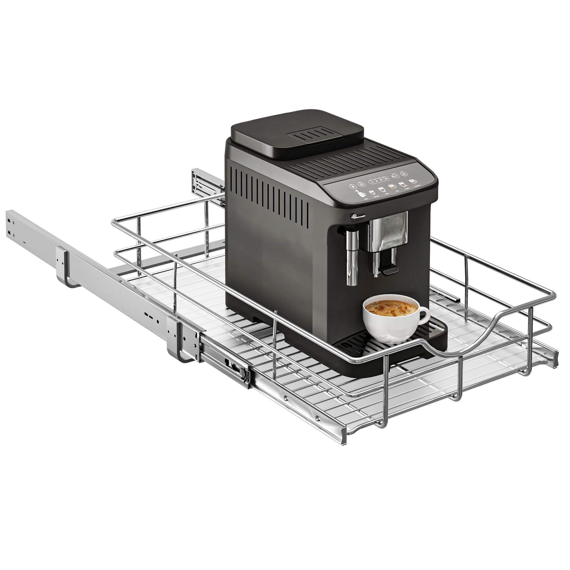 WelFurGeer Soft Close Slide Out Cabinet Shelf, 14" W x 22" D Pull Out Drawers for Kitchen Cabinets, Kitchen Shelf Organizer, Cupboard Organizers and